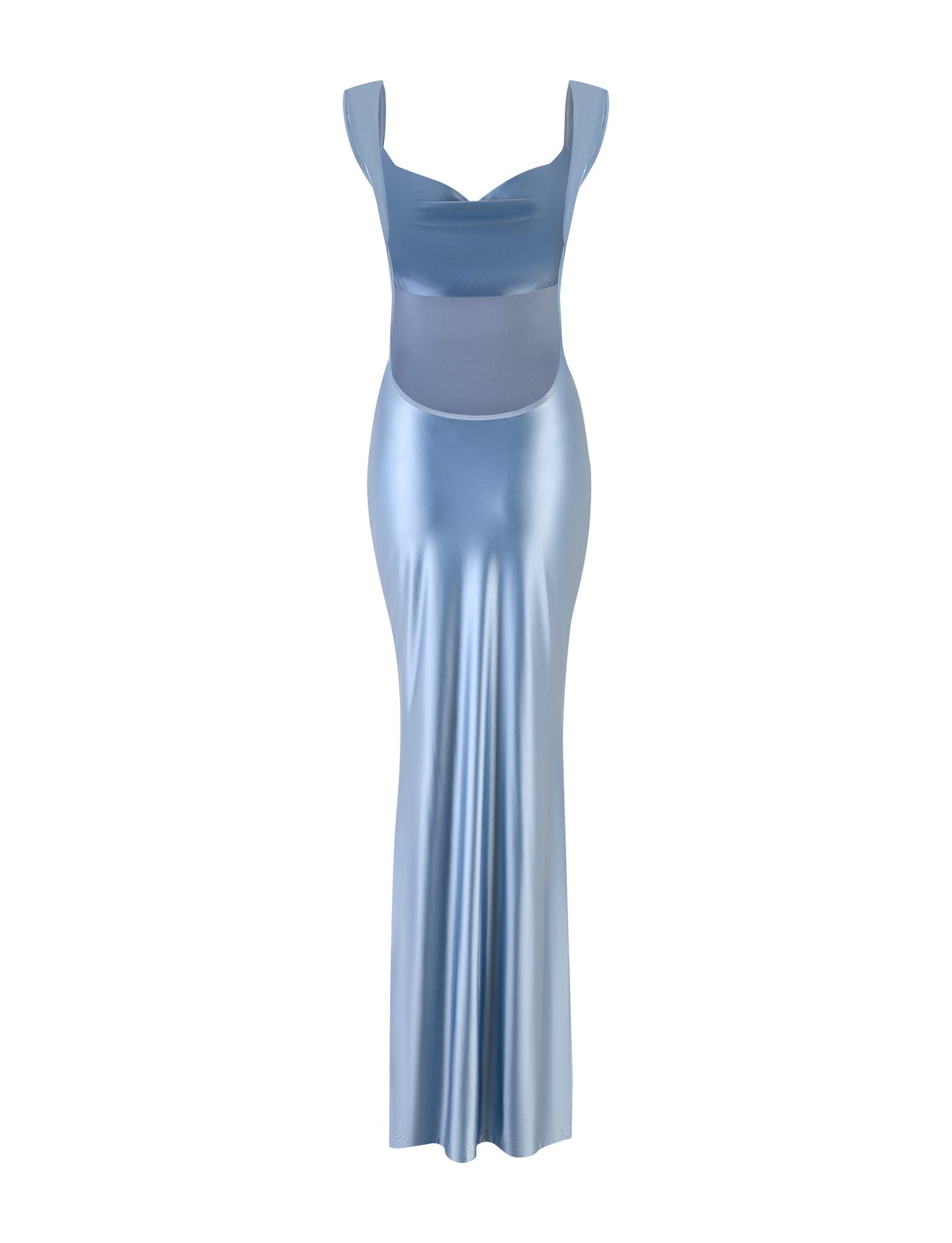MORANA SHIMMER DRESS - BLUE : PALE BLUE
