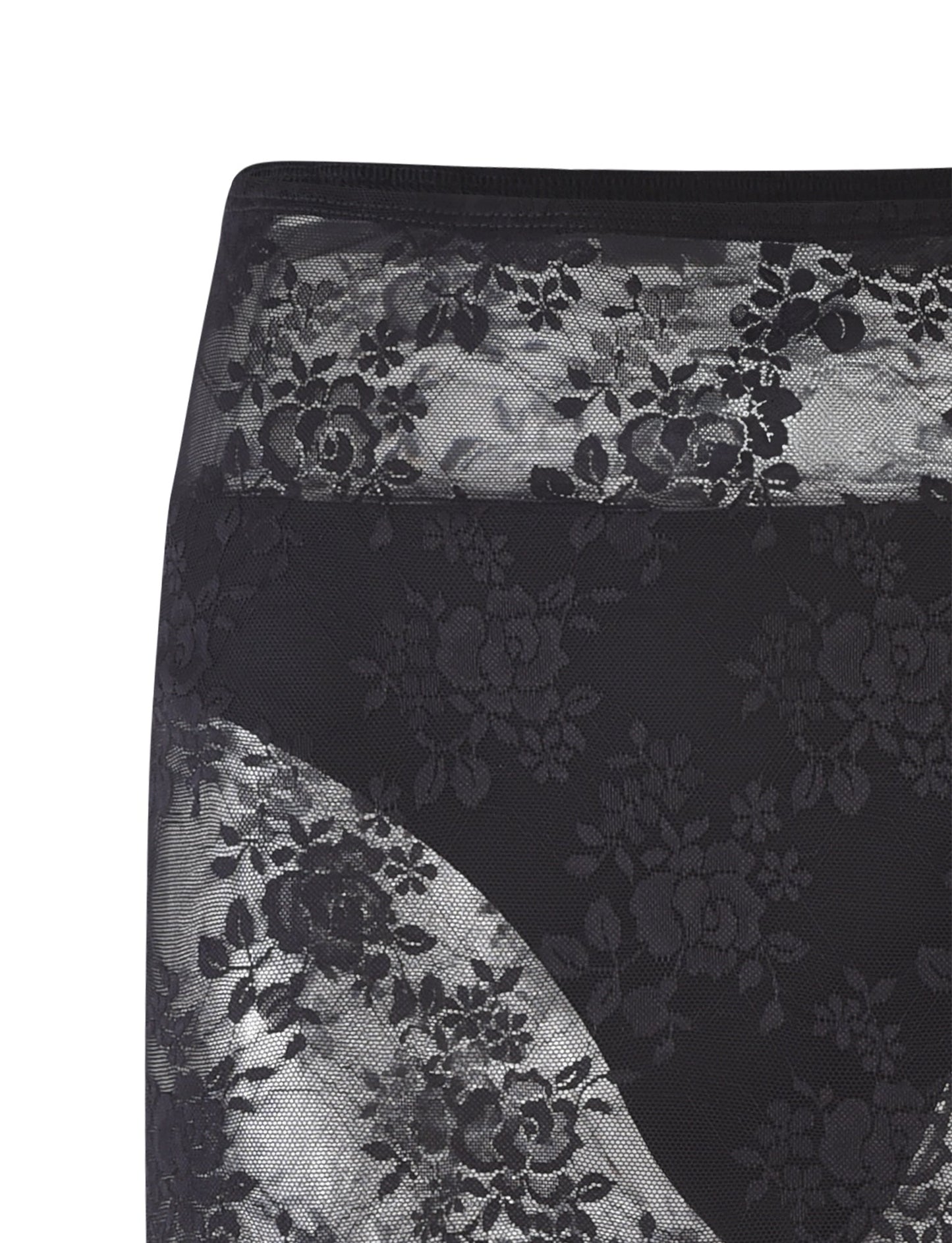 MIRABEL SKIRT - BLACK : BLACK LACE