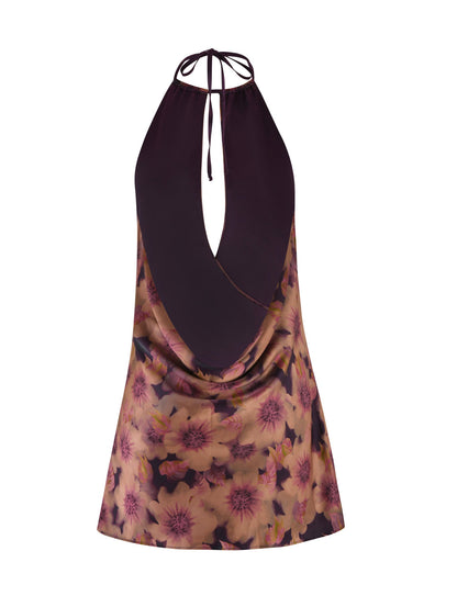MONROE DRESS - PURPLE : FLORAL