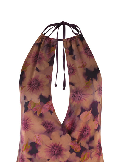 MONROE DRESS - PURPLE : FLORAL