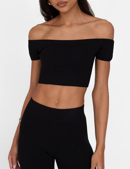 LEDGER TOP - BLACK