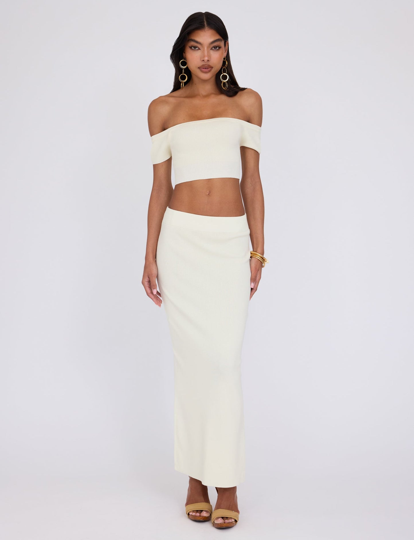 LEDGER TOP - WHITE : CREAM
