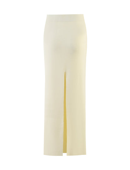 LEDGER SKIRT - WHITE : CREAM