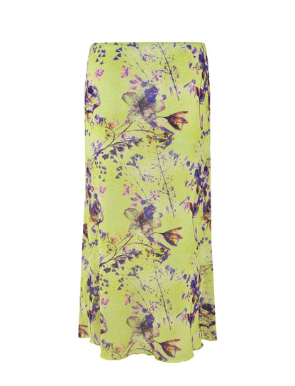 KELLAN SKIRT - GREEN : BY POPPY FLORAL