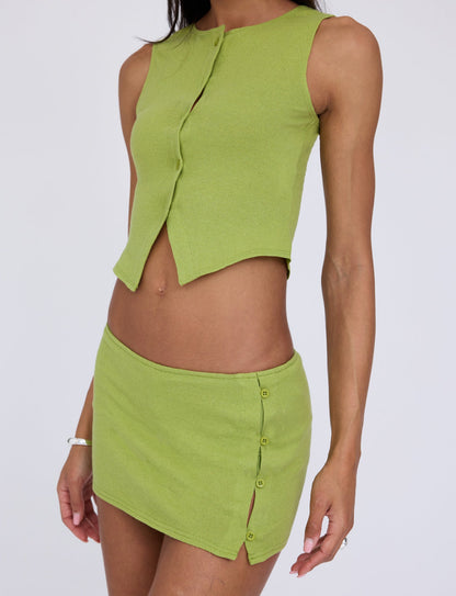 OAKLEE SKORT - GREEN : MATCHA GREEN