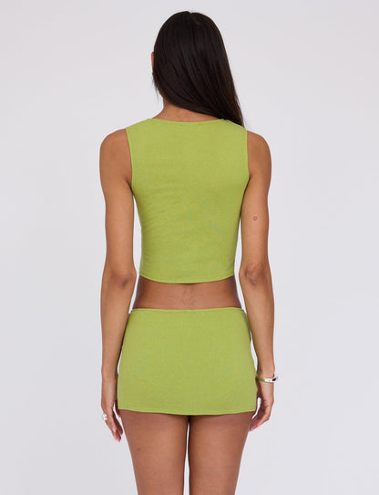 OAKLEE SKORT - GREEN : MATCHA GREEN