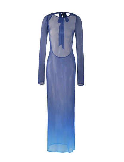 MEILANI DRESS - BLUE : OMBRE