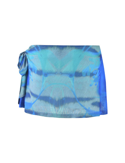 TINSLEY SKORT - MULTI : ABSTRACT TIE DYE