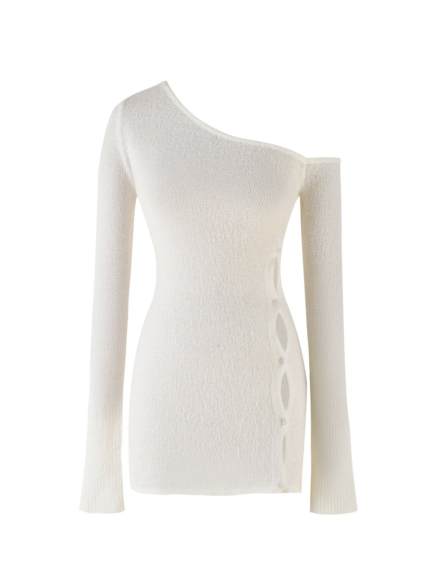 RYKER DRESS - WHITE : CREAM