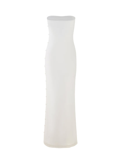 ROMINA MESH DRESS - WHITE