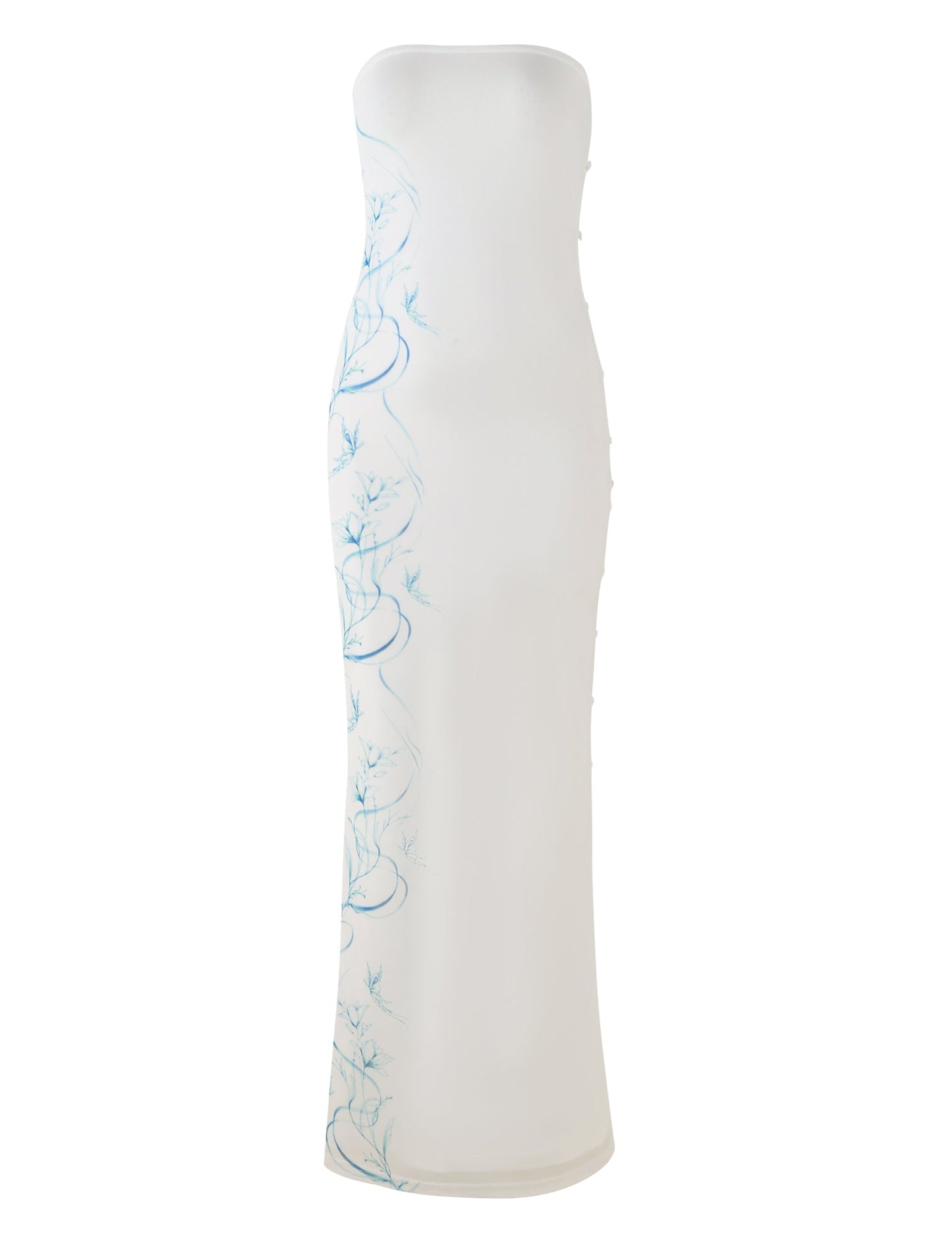 ROMINA MESH DRESS - WHITE