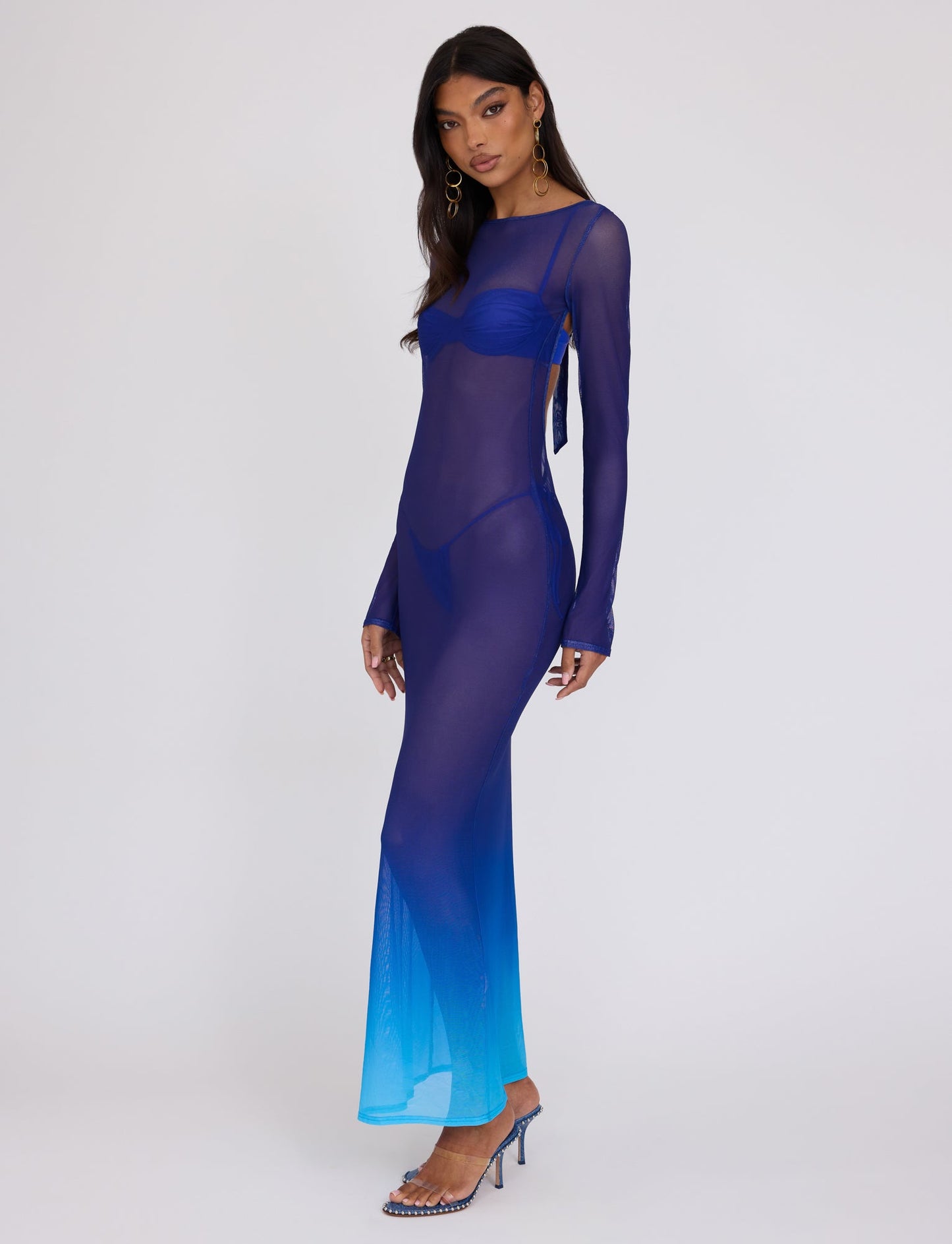 MEILANI DRESS - BLUE : OMBRE