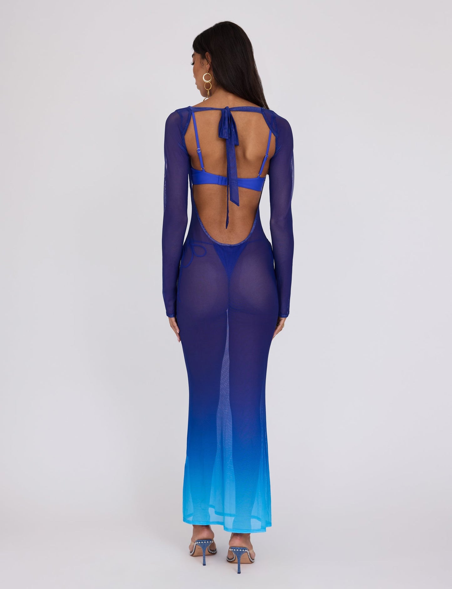 MEILANI DRESS - BLUE : OMBRE