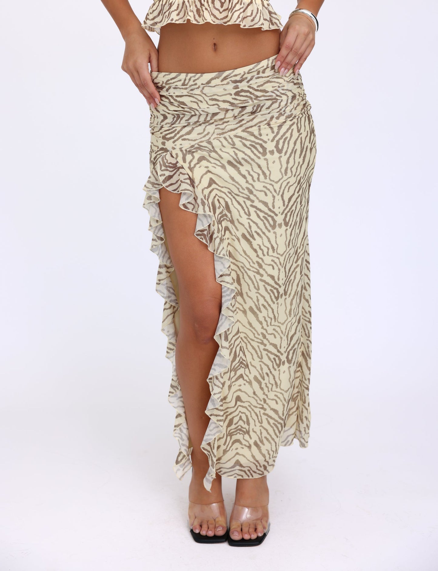 RUMER SKIRT - YELLOW : ZEBRA