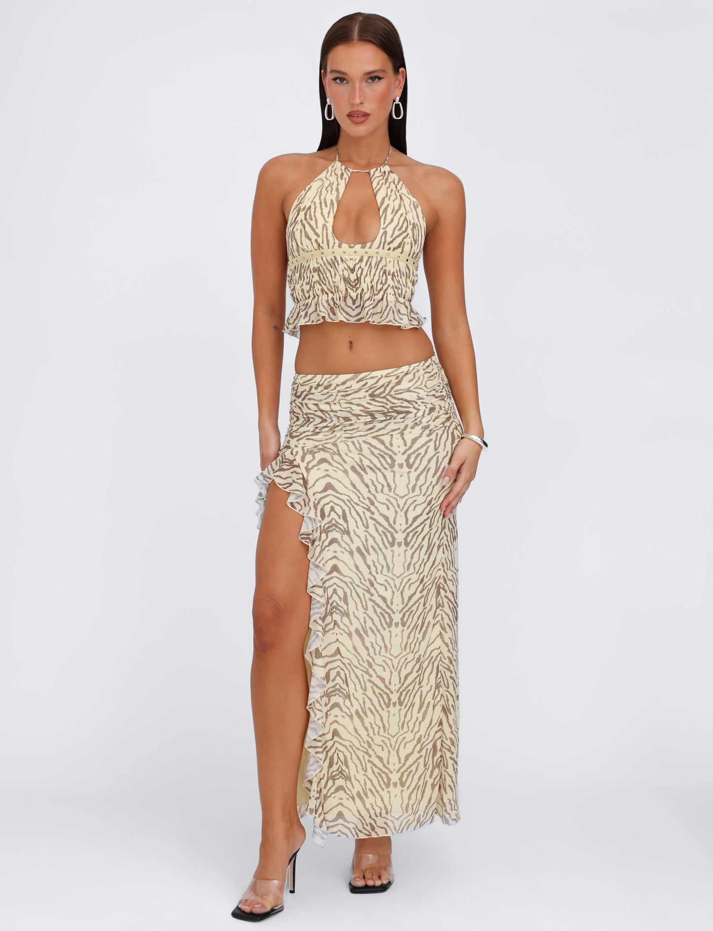 RUMER SKIRT - YELLOW : ZEBRA