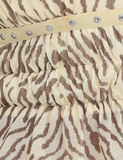 RUMER TOP - YELLOW : ZEBRA