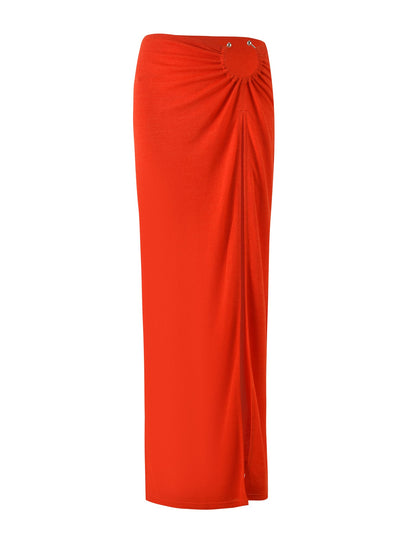 PAXTON SKIRT - RED : OMBRE