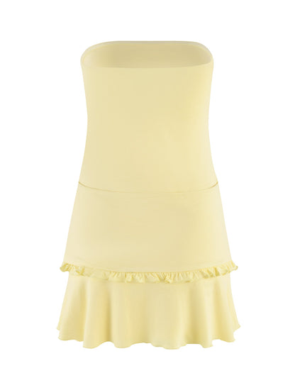KATYA DRESS - YELLOW : PALE YELLOW