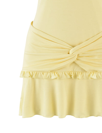 KATYA DRESS - YELLOW : PALE YELLOW