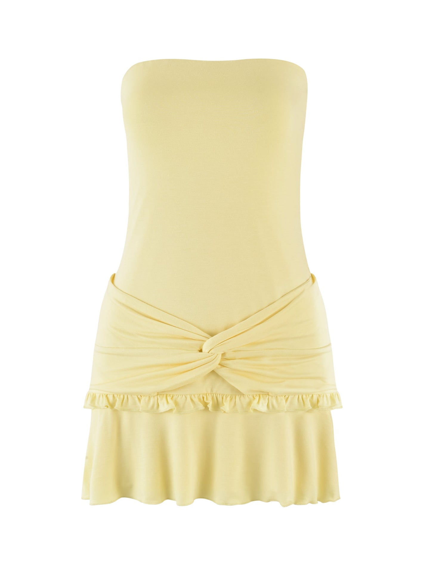 KATYA DRESS - YELLOW : PALE YELLOW