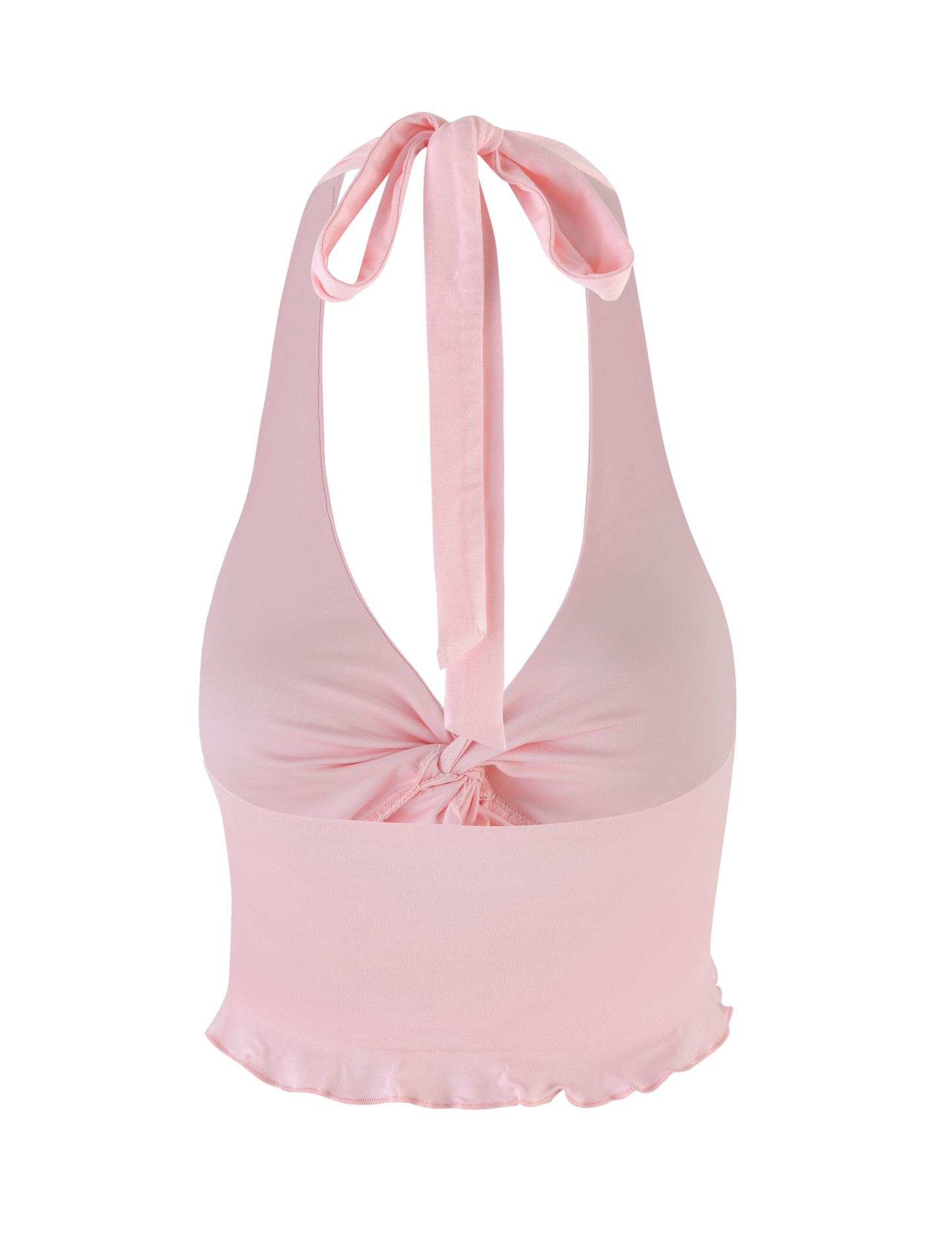 KATYA HALTER TOP - PALE PINK