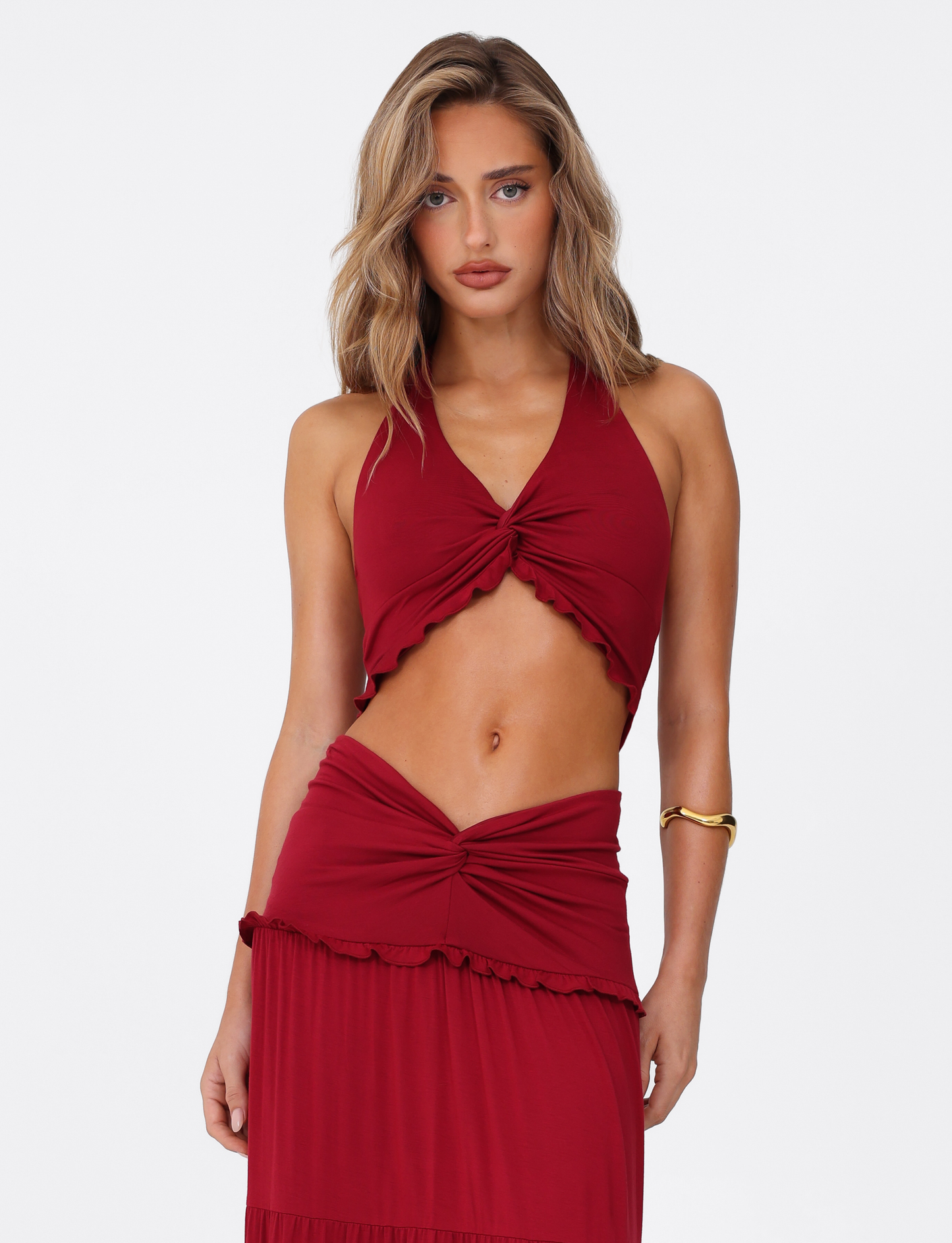KATYA HALTER TOP - RED