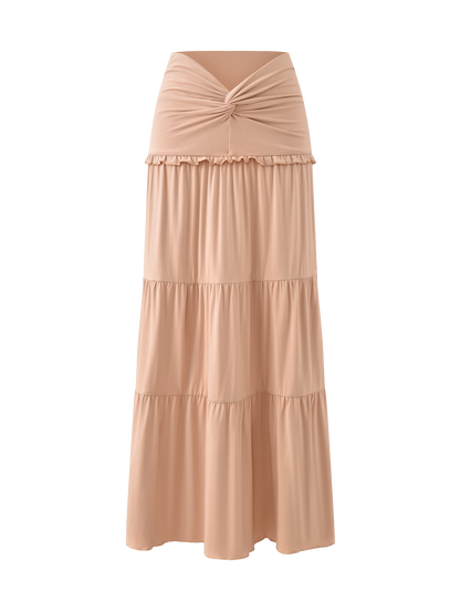 KATYA MAXI SKIRT - TAN