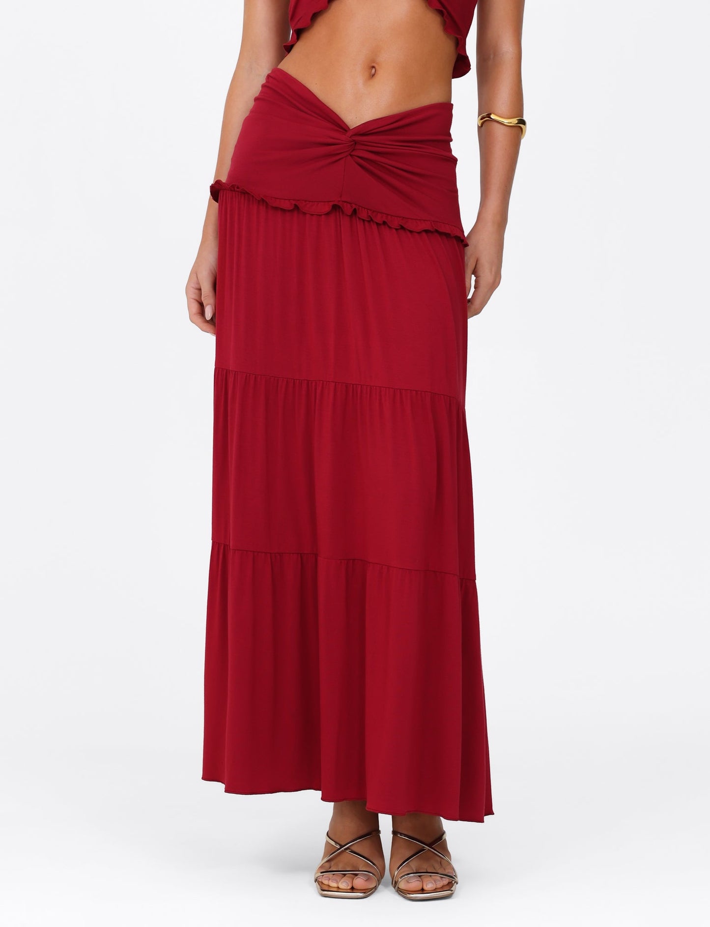 KATYA MAXI SKIRT - RED