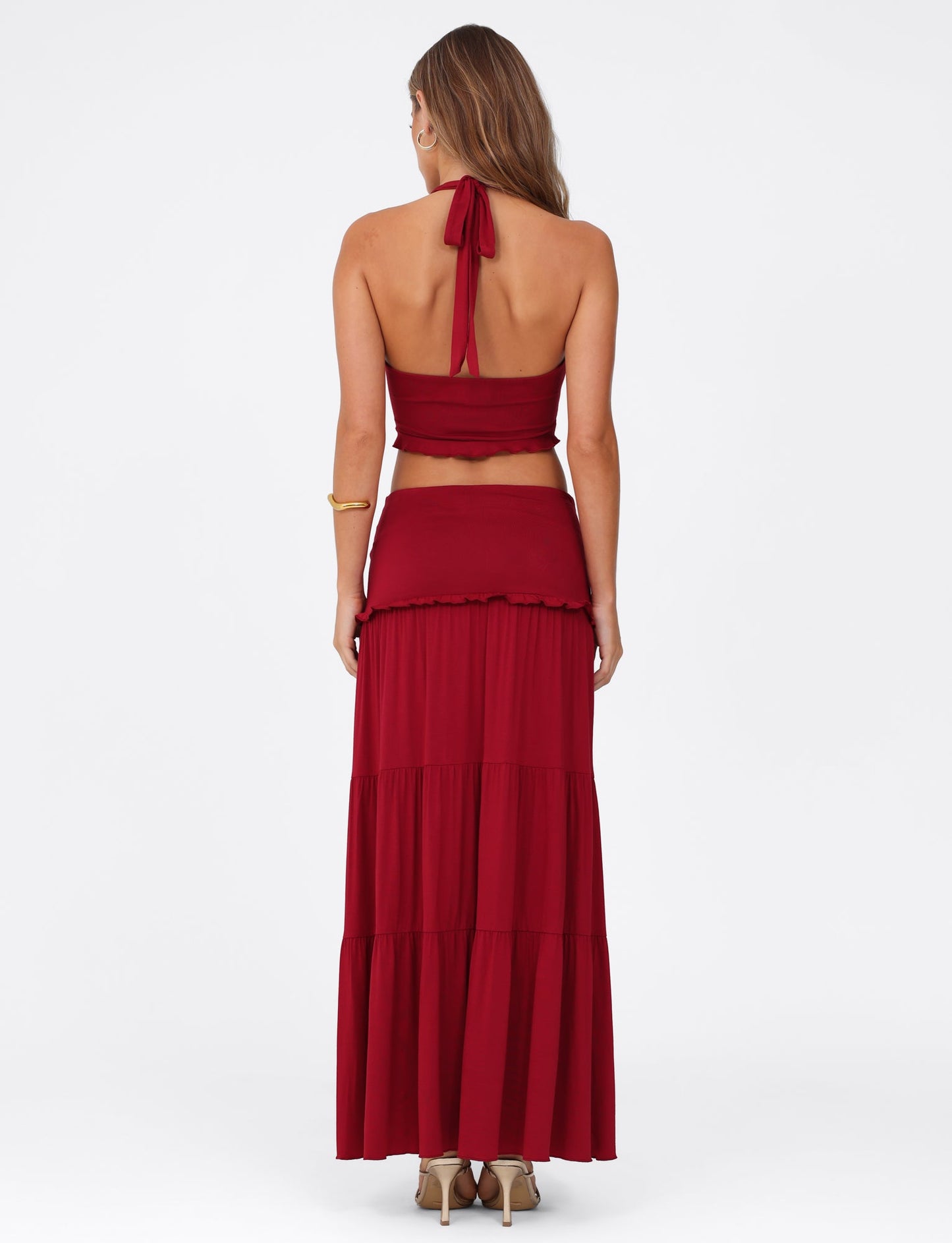 KATYA MAXI SKIRT - RED