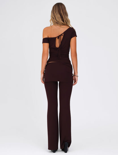LEILANI PANT - BROWN : CHOCOLATE
