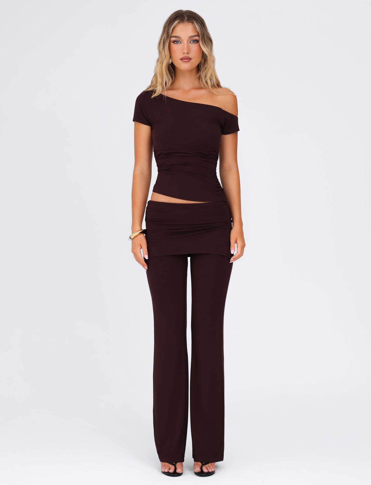 LEILANI TOP - BROWN : CHOCOLATE