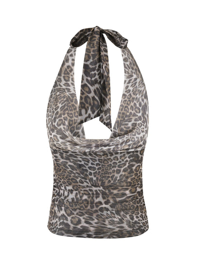 RILYNN TOP - NEUTRAL : LEOPARD
