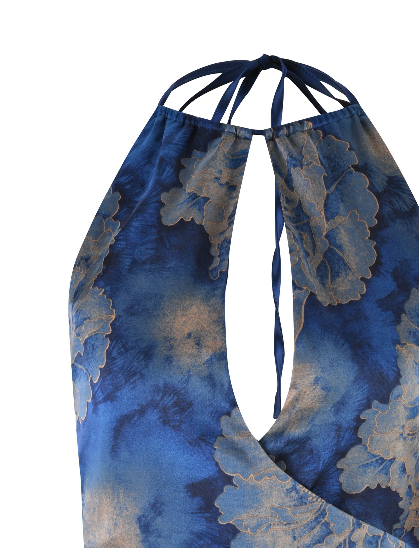 MONROE TOP - BLUE : FLORAL