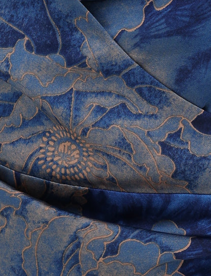 MONROE TOP - BLUE : FLORAL