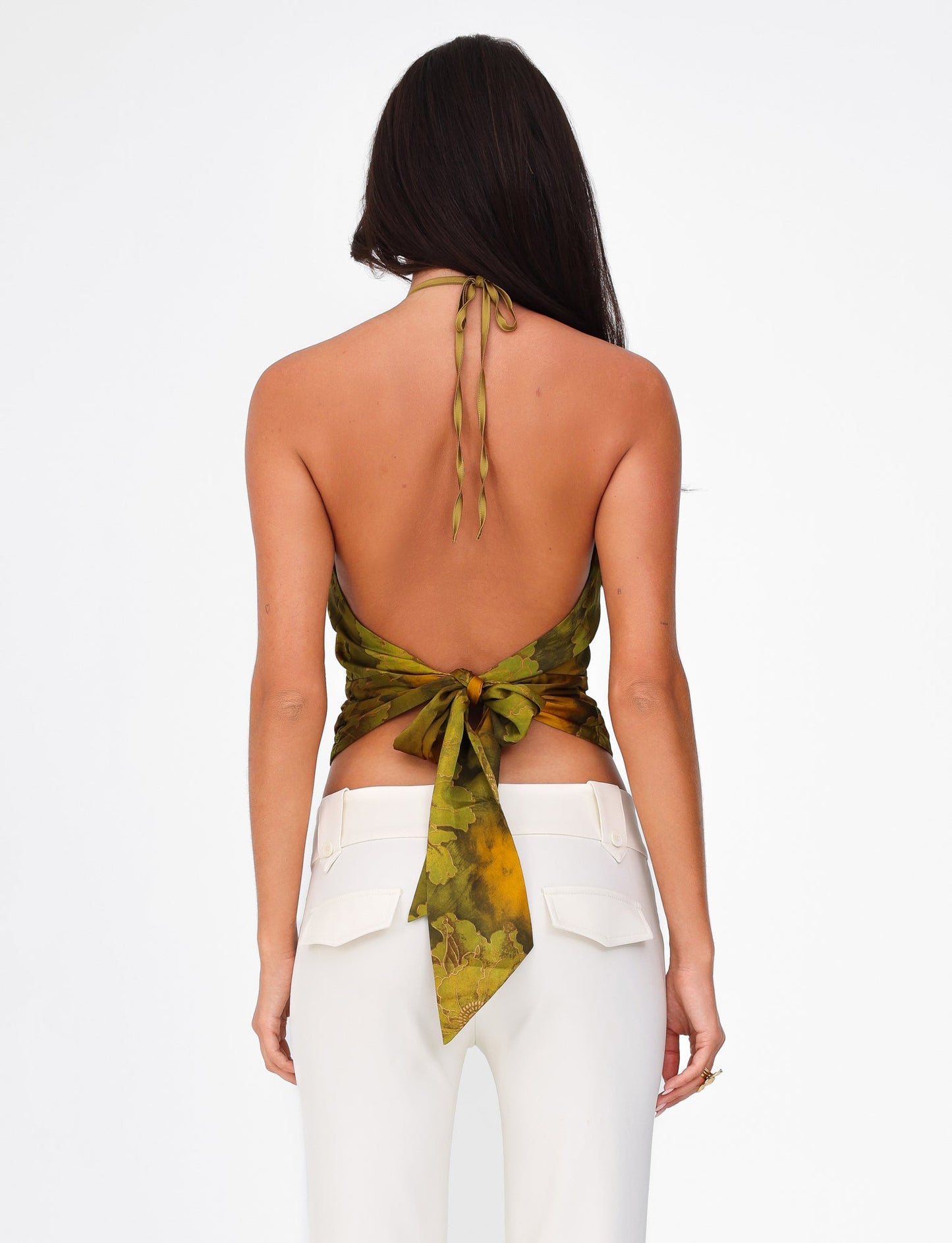 MONROE TOP - GREEN : FLORAL