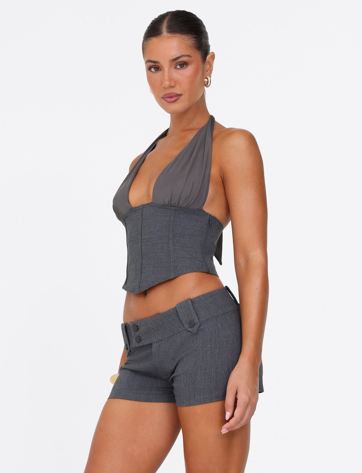JANECE TOP - GREY