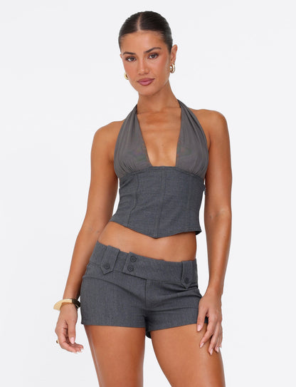 JANECE TOP - GREY