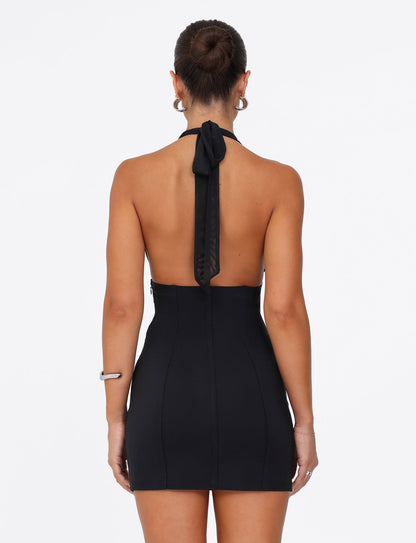 JANECE MINI DRESS - BLACK