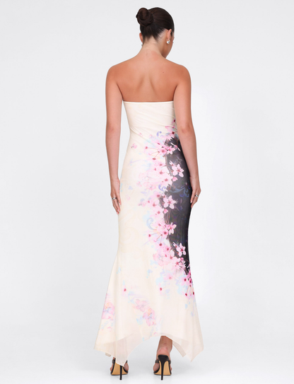 LILLIAN MAXI DRESS - MULTI : FLORAL : CHERRY BLOSSUM