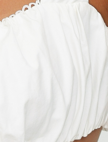 SABRA TOP - WHITE