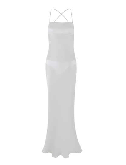 KIAH MAXI DRESS - WHITE : ICE