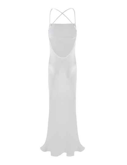 KIAH MAXI DRESS - WHITE : ICE