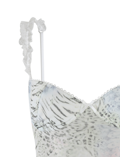 JOSEPHINE TOP - WHITE : ANIMAL : ANIMAL PRINT