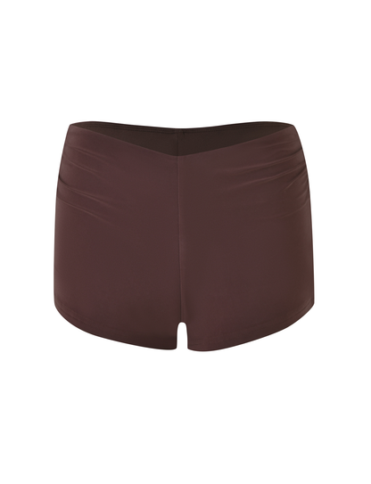 JOVIENNE SHORT - BROWN : CHOCOLATE