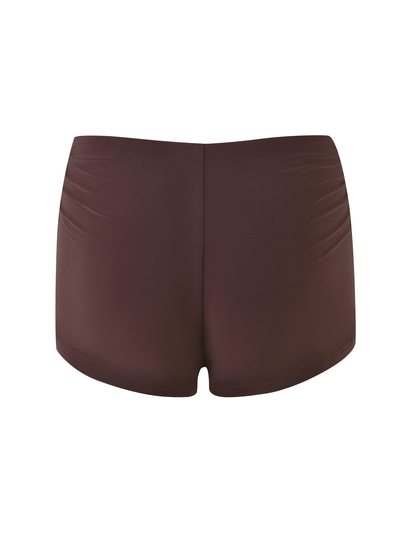 JOVIENNE SHORT - BROWN : CHOCOLATE