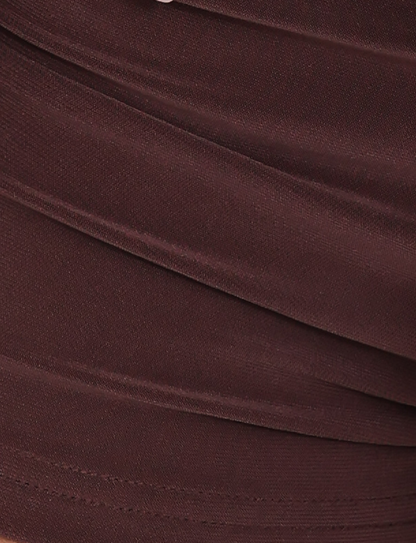 JOVIENNE SHORT - BROWN : CHOCOLATE