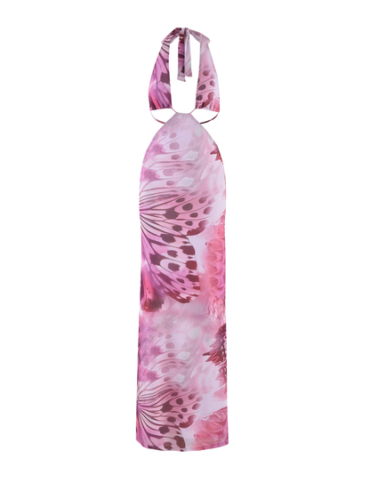 SOLEIL MAXI DRESS - MACRO BUTTERFLY
