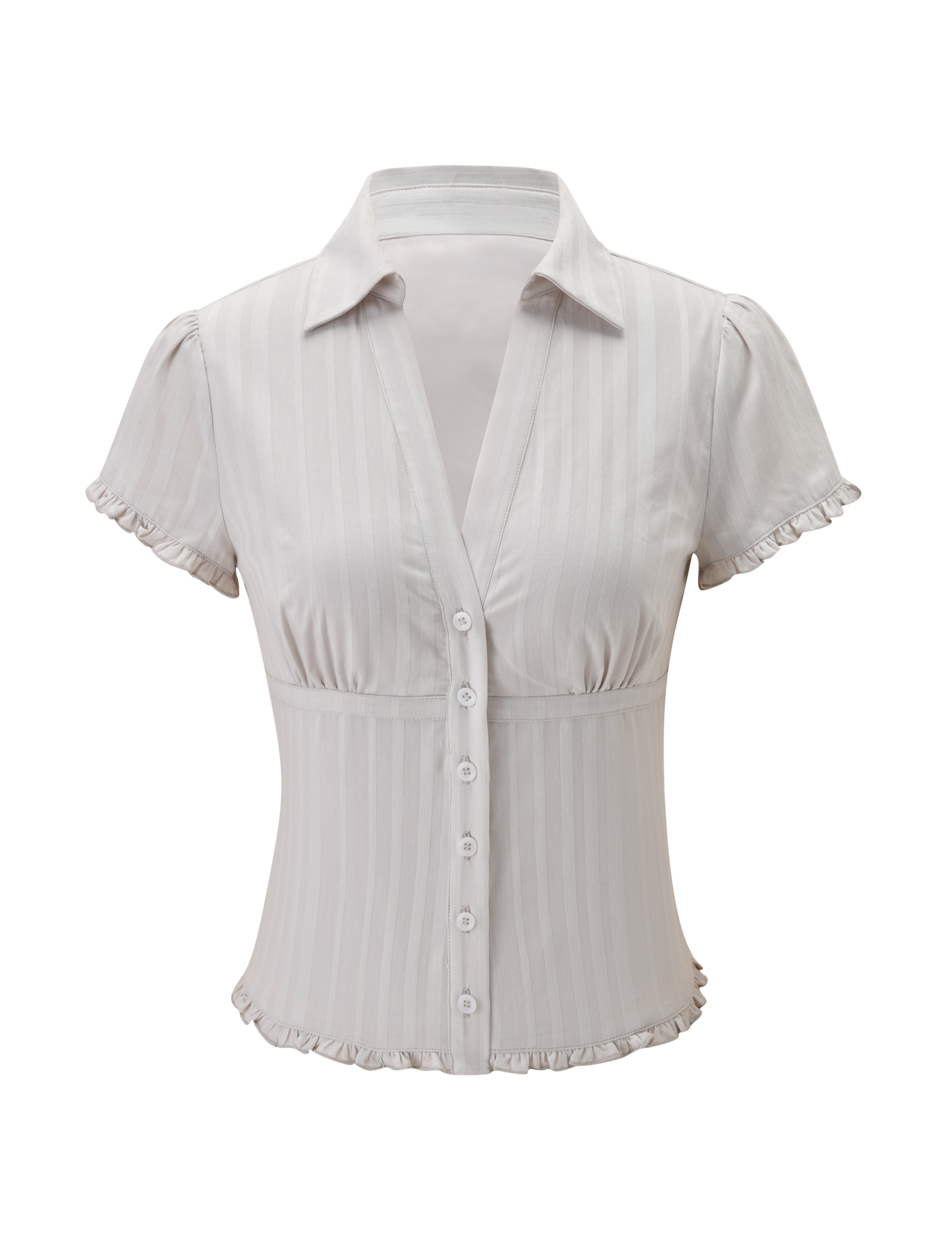 VALERIE SHORT SLEEVE SHIRT - GREY