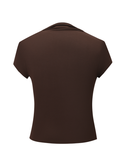 LUNARA TOP - CHOCOLATE