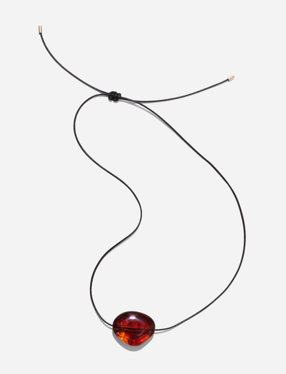 SOLENE NECKLACE - BROWN